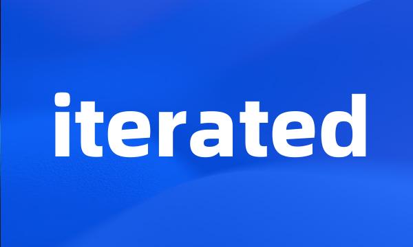 iterated