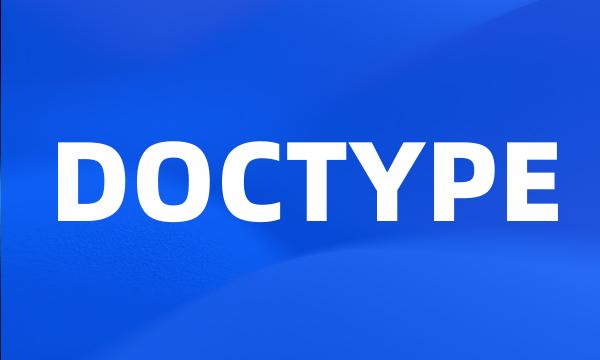 DOCTYPE