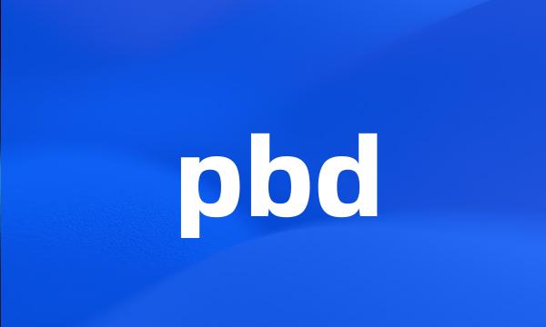 pbd