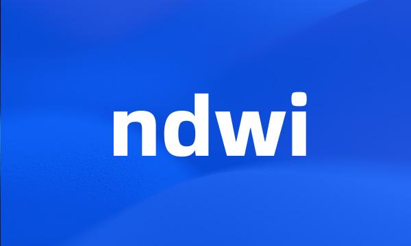 ndwi