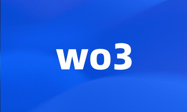 wo3