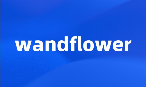 wandflower