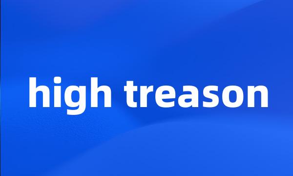 high treason