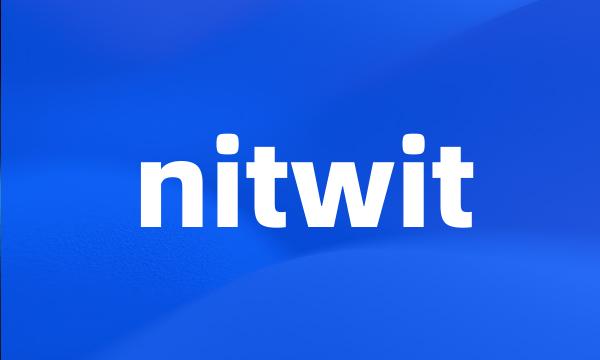 nitwit