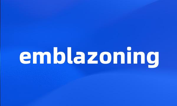 emblazoning