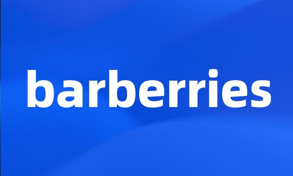 barberries