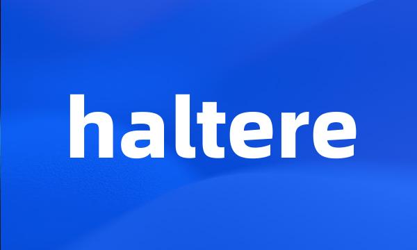 haltere