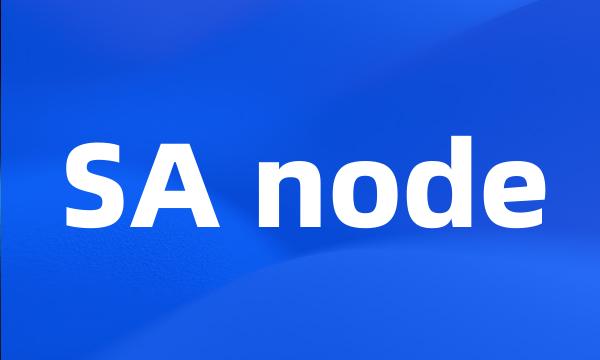 SA node