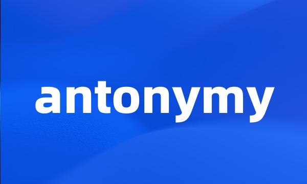 antonymy