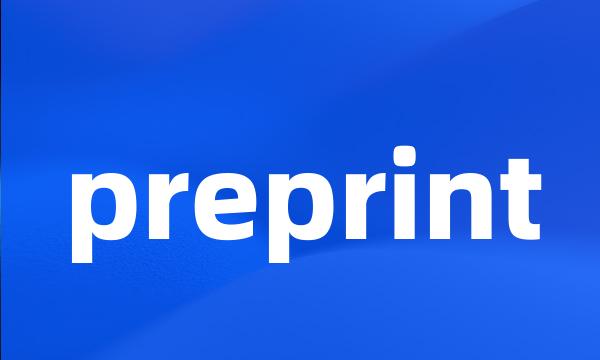 preprint