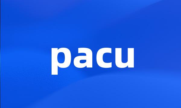 pacu