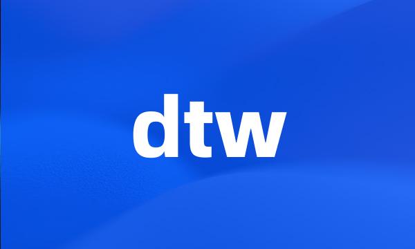 dtw