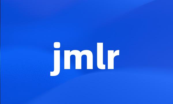 jmlr