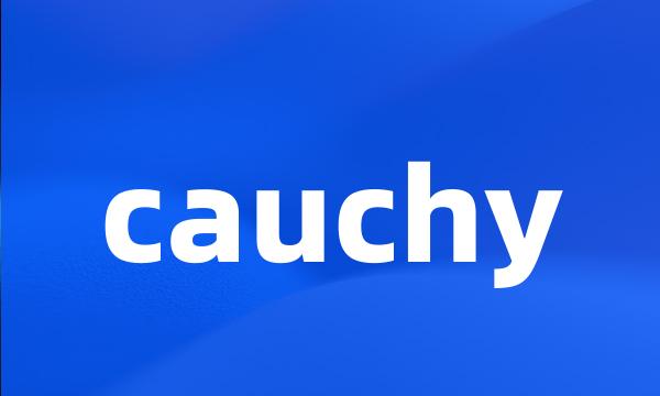 cauchy