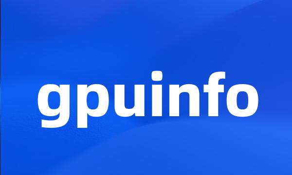 gpuinfo