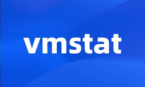 vmstat