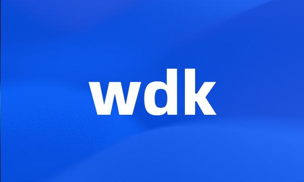 wdk