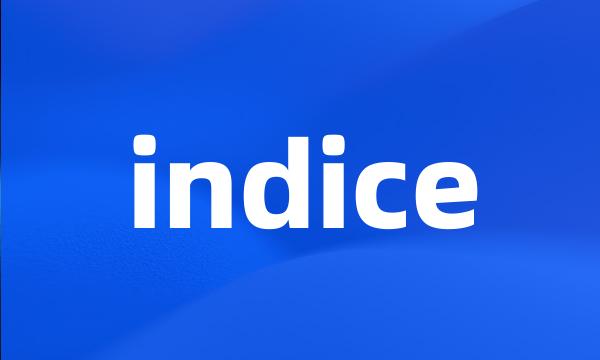 indice