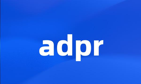 adpr