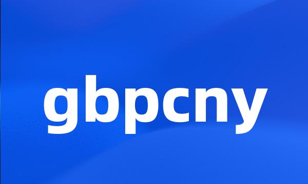 gbpcny