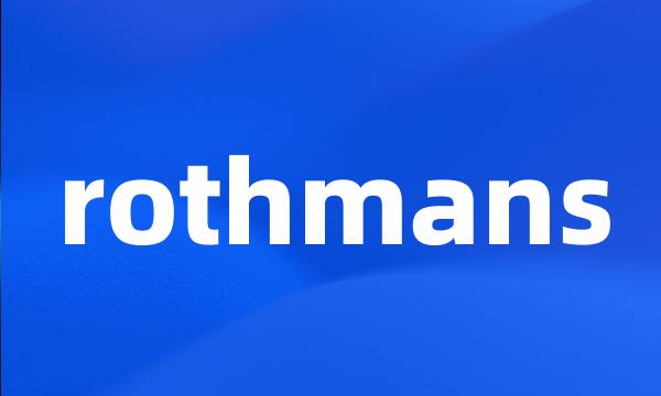 rothmans