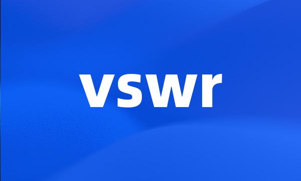 vswr