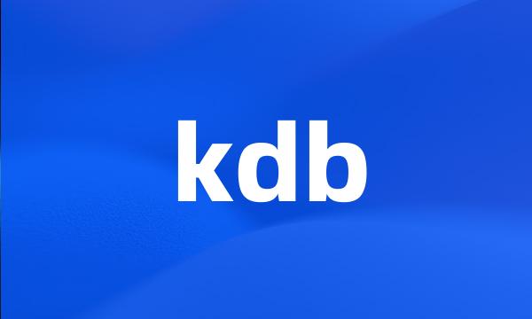 kdb