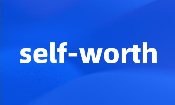 self-worth