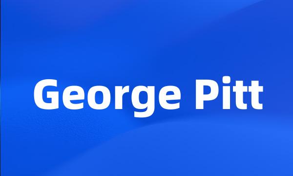 George Pitt