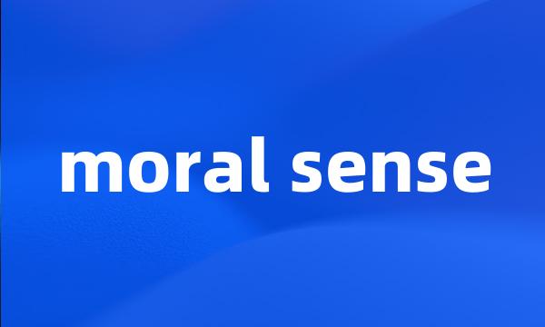 moral sense