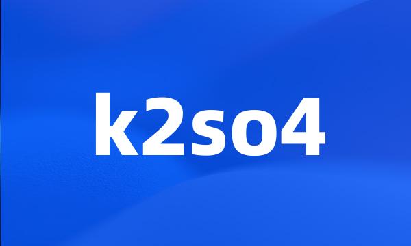 k2so4