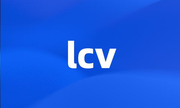 lcv