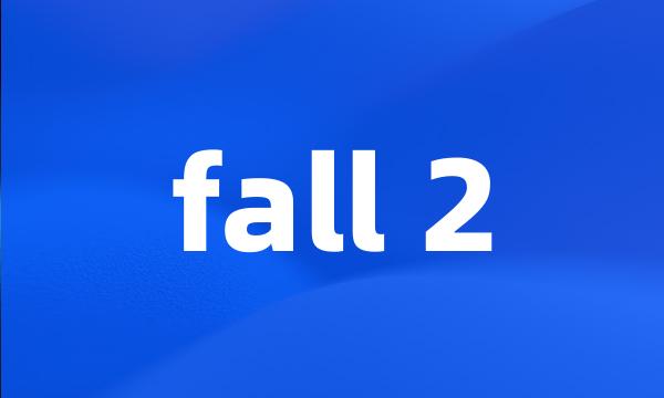 fall 2