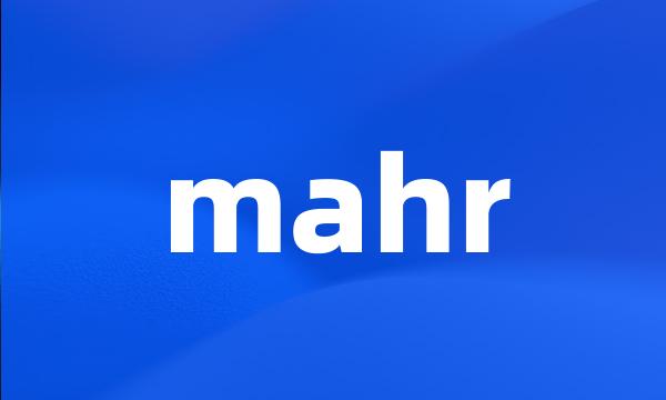 mahr