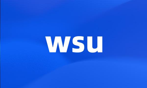 wsu