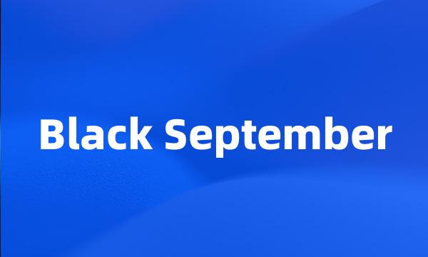 Black September