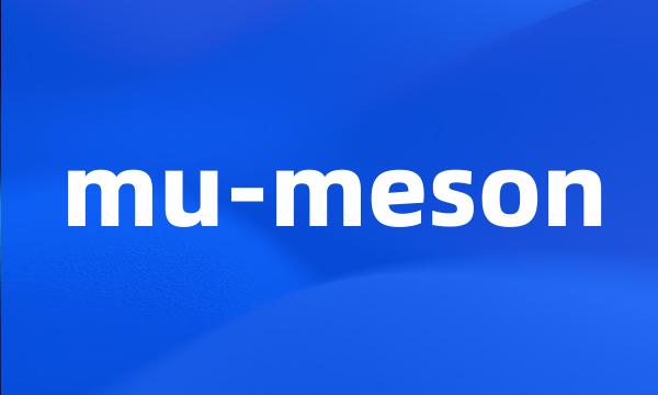 mu-meson