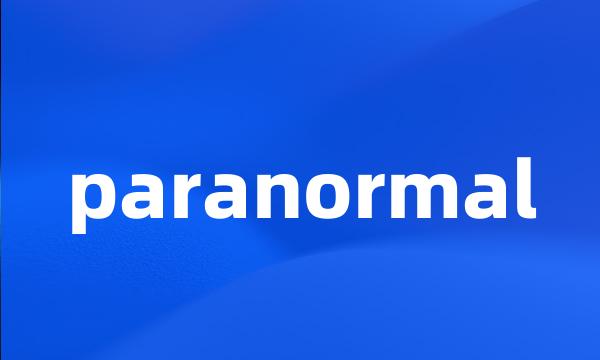 paranormal