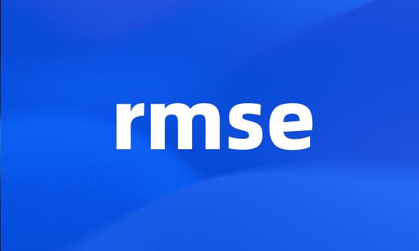 rmse