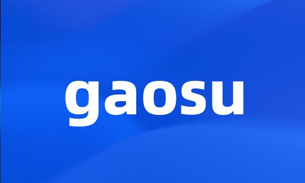 gaosu