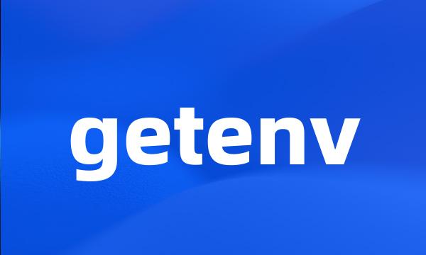 getenv