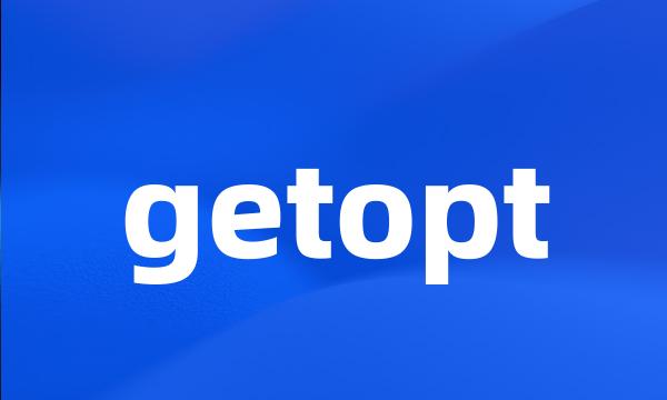 getopt