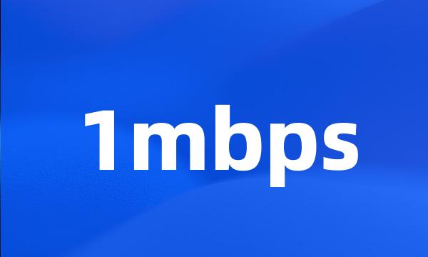 1mbps