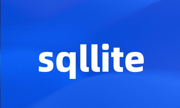 sqllite