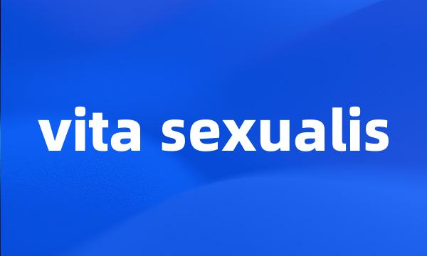 vita sexualis