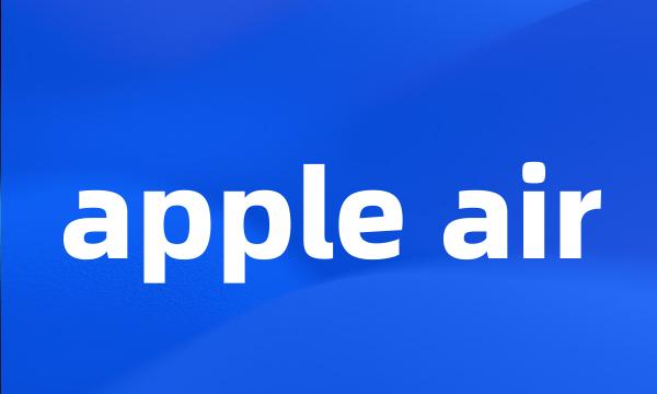 apple air