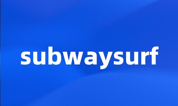 subwaysurf