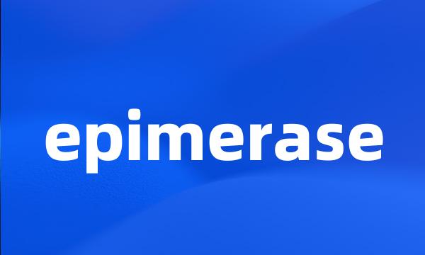 epimerase