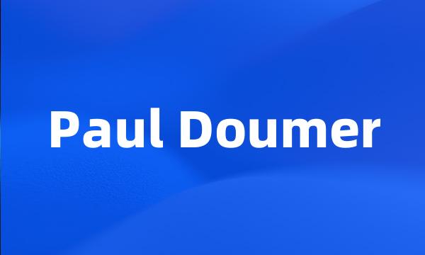 Paul Doumer