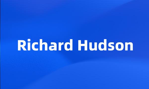 Richard Hudson